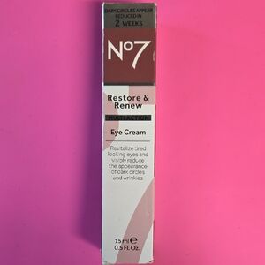No7 Restore & Renew Eye Cream - Cream and White